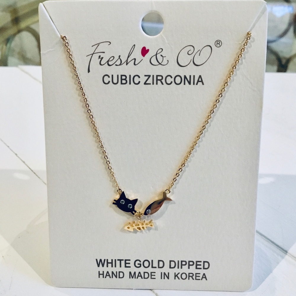 CAT LOVER NECKLACE 18k GOLD PLATED